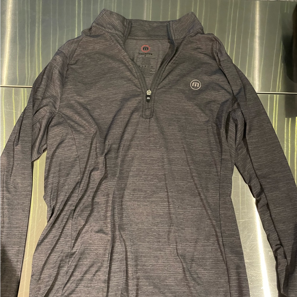 Travis Mathew gray quarter zip